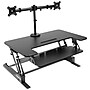 Mount-It! Mount-It! 36"W Manual Rectangular Adjustable Aluminum Standing Desk Converter, Black (MI-7934)~#|#~sp163926878_sc7