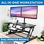 Mount-It! Mount-It! 36"W Manual Rectangular Adjustable Aluminum Standing Desk Converter, Black (MI-7934)~#|#~sp163926880_sc7