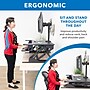 Mount-It! Mount-It! 36"W Manual Rectangular Adjustable Aluminum Standing Desk Converter, Black (MI-7934)~#|#~sp163926881_sc7