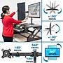 Mount-It! Mount-It! 36"W Manual Rectangular Adjustable Aluminum Standing Desk Converter, Black (MI-7934)~#|#~sp163926884_sc7