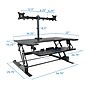 Mount-It! Mount-It! 36"W Manual Rectangular Adjustable Aluminum Standing Desk Converter, Black (MI-7934)~#|#~sp163926887_sc7