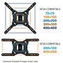 Mount-It! Full Motion Flat Screen TV and Monitors Wall Mount Bracket for 23" to 55" VESA Mount Screens (MI-4110)~#|#~sp163926916_sc7