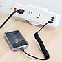 Mount-It! 3-Outlet 3-USB Port 5' Surge Protector with Clamp Desk Mount, White (MI-7281)~#|#~sp163926959_sc7