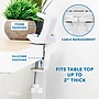 Mount-It! 3-Outlet 3-USB Port 5' Surge Protector with Clamp Desk Mount, White (MI-7281)~#|#~sp163926963_sc7