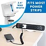 Mount-It! 3-Outlet 3-USB Port 5' Surge Protector with Clamp Desk Mount, White (MI-7281)~#|#~sp163926965_sc7