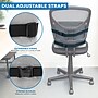 Mount-It! ErgoActive Lumbar Support Cushion with Straps, Breathable Mesh Cover, Gray (MI-1013)~#|#~sp163926972_sc7