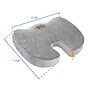 Mount-It! ErgoActive Cooling Gel Coccyx Seat Cushion, Gray (CL-1201)~#|#~sp163926979_sc7
