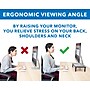 Mount-It! Adjustable Monitor Stand, Up to 32" Monitor, Gray, 2/Pack (MI-7364)~#|#~sp163927006_sc7