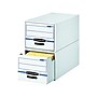 Fellowes Bankers Box Storage Drawer, Legal Size, White/Blue, 6/Carton (00722CT)~#|#~sp163930570_sc7