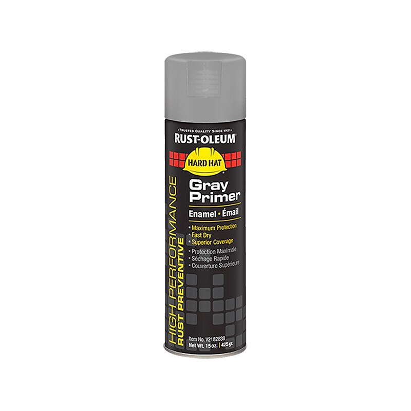 Rust-Oleum V2100 System Gloss Spray Primer, Gray, 15 oz., 6/Pack (V2182838) image 1