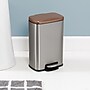 Honey-Can-Do Steel Indoor Trash Can Set with Hinged Lid, 7.92 & 1.32 Gallon, Rose Gold (TRS-09325)~#|#~sp164032061_sc7