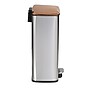 Honey-Can-Do Steel Indoor Trash Can Set with Hinged Lid, 7.92 & 1.32 Gallon, Rose Gold (TRS-09325)~#|#~sp164032230_sc7