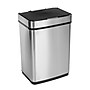 Honey-Can-Do Motion Sensor Steel Indoor Trash Can with Automatic Lid, 13.2 Gallon, Silver (TRS-08414)~#|#~sp164034447_sc7