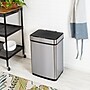 Honey-Can-Do Motion Sensor Steel Indoor Trash Can with Automatic Lid, 13.2 Gallon, Silver (TRS-08414)~#|#~sp164036628_sc7