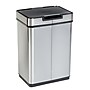 Honey-Can-Do Motion Sensor Steel Indoor Trash Can with Automatic Lid, 13.2 Gallon, Silver (TRS-08414)~#|#~sp164050848_sc7