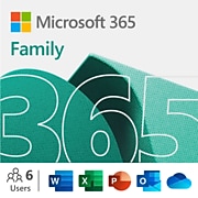 Microsoft 365 Family 12-Month Subscription for 6 Users, Windows/Mac/Android/iOS, Download  (6GQ-00091)
