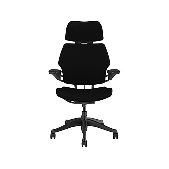 Humanscale Freedom Corde 4 Swivel Computer and Desk Chair, Black/Graphite (F211GCF10)