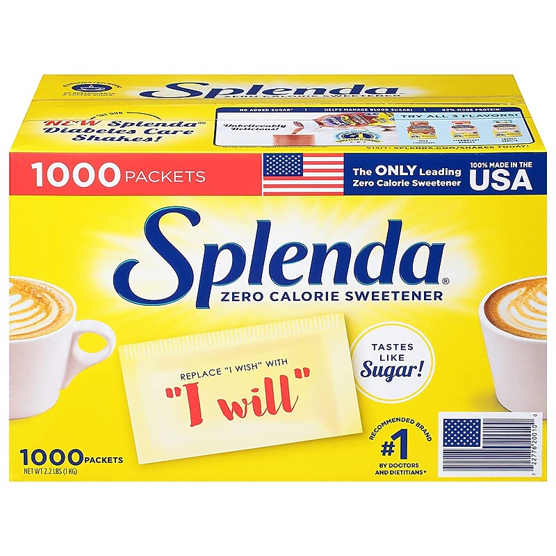 Splenda Artificial Sweetener Packets, 1000 Packets/Box (220-00459) image 1