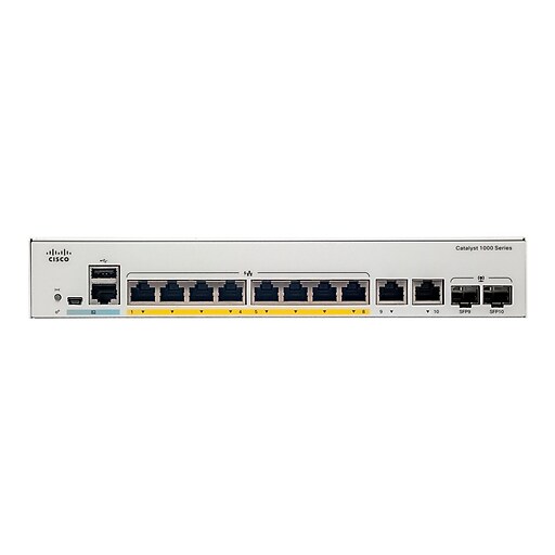Cisco Catalyst 1000 Series C1000-8FP-2G-L 8-Port Gigabit Ethernet Rack ...