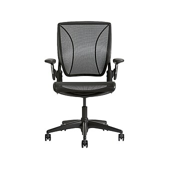 Humanscale World One Ergonomic Mesh Swivel Task Chair, Black (WLT1BR10R10.WFH)