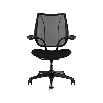 Humanscale Liberty Swivel Computer and Desk Chair, Black (L111BM10FT10)