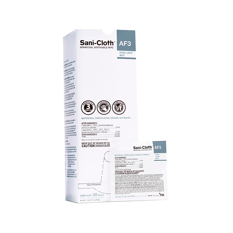 Sani-Cloth AF3 Disinfecting Wipes, 50/Pack (U27500) image 1
