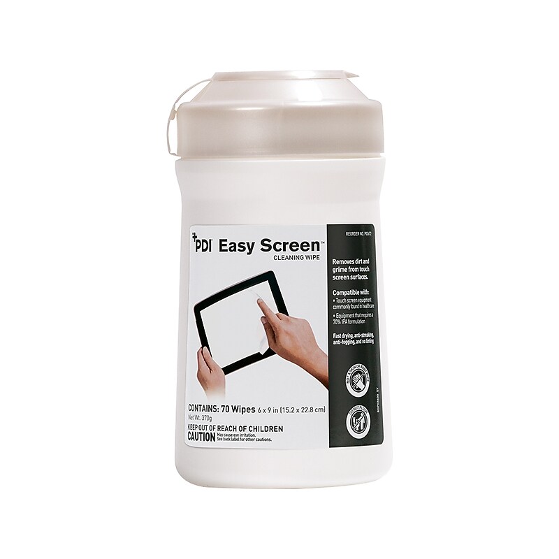 Easy Screen Cleaning Wipes, 70/Pack (P03672) image 1