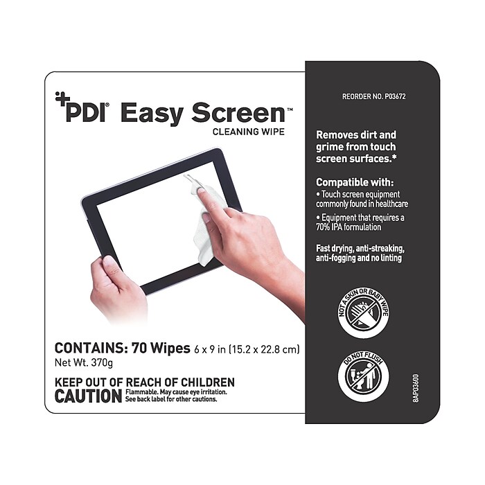 Easy Screen Cleaning Wipes, 70/Pack (P03672) | Staples