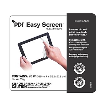 Easy Screen Cleaning Wipes, 70/Pack (P03672)