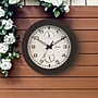 Equity by La Crosse 10 Inch IN/OUT Brown Wall Clock with Thermometer and Hygrometer (29005)~#|#~sp164600550_sc7