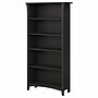 Bush Furniture Salinas 63"H 5-Shelf Bookcase with Adjustable Shelves, Vintage Black Laminated Wood (SAB132VB-03)~#|#~sp164701107_sc7