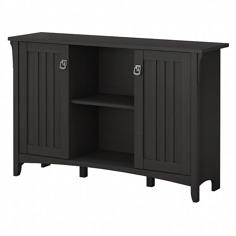 Bush Furniture Salinas Storage Cabinet with Doors, Vintage Black (SAS147VB-03) image 1