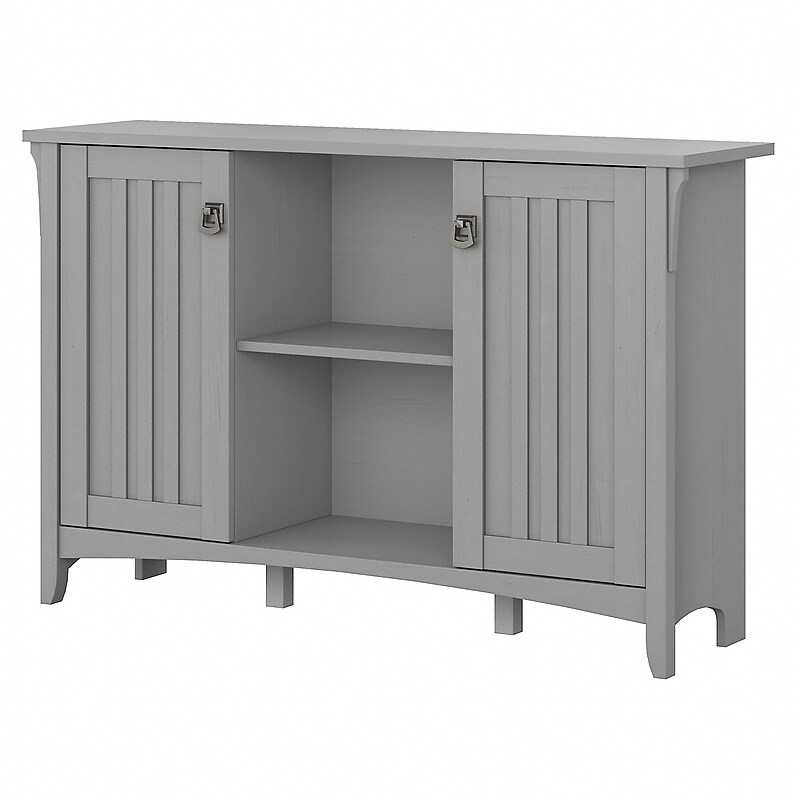 Bush Furniture Salinas Accent Storage Cabinet with Doors, Cape Cod Gray (SAS147CG-03) image 1