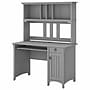 Bush Furniture Salinas 48"W Small Computer Desk with Hutch, Cape Cod Gray (MY72308-03)~#|#~sp164747950_sc7