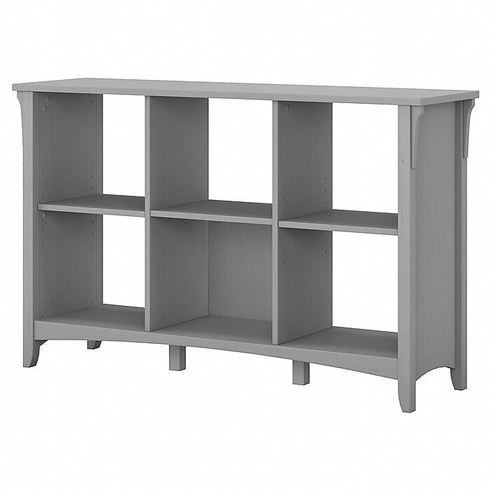Bush Furniture Salinas 6 Cube Organizer, Cape Cod Gray (SAB148CG