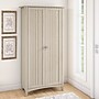 Bush Furniture Salinas 63" Storage Cabinet with 5 Shelves, Antique White (SAS332AW-03)~#|#~sp164748980_sc7