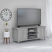 Bush Furniture Salinas TV Stand, Cape Cod Gray, Screens up to 65" (SAV160CG-03)