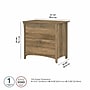 Bush Furniture Salinas 2-Drawer Lateral File Cabinet, Letter/Legal, Reclaimed Pine, 31.73" (SAF132RCP-03)~#|#~sp164749884_sc7