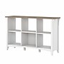 Bush Furniture Salinas 6-Shelf 30"H Cube Bookcase, Shiplap Gray/Pure White (SAB148G2W-03)~#|#~sp164749948_sc7