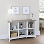 Bush Furniture Salinas 6-Shelf 30"H Cube Bookcase, Shiplap Gray/Pure White (SAB148G2W-03)~#|#~sp164749949_sc7