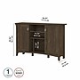 Bush Furniture Salinas 30" Accent Storage Cabinet with 3 Shelves, Ash Brown (SAS147ABR-03)~#|#~sp164750477_sc7