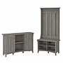Bush Furniture Salinas 68" Storage Set with Hall Tree, Shoe Bench and Accent Cabinet, 5 Shelves, Driftwood Gray (SAL008DG)~#|#~sp164750506_sc7