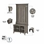 Bush Furniture Salinas 68" Storage Set with Hall Tree, Shoe Bench and Accent Cabinet, 5 Shelves, Driftwood Gray (SAL008DG)~#|#~sp164750629_sc7