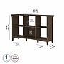 Bush Furniture Salinas 30" 6-Shelf Cube Organizer with Adjustable Shelves, Ash Brown Laminate (SAB148ABR-03)~#|#~sp164750988_sc7
