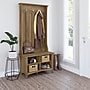 Bush Furniture Salinas Hall Tree with Shoe Storage Bench, Reclaimed Pine (SAS532RCP-03)~#|#~sp164751034_sc7