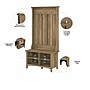 Bush Furniture Salinas Hall Tree with Shoe Storage Bench, Reclaimed Pine (SAS532RCP-03)~#|#~sp164751039_sc7