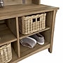 Bush Furniture Salinas Hall Tree with Shoe Storage Bench, Reclaimed Pine (SAS532RCP-03)~#|#~sp164751042_sc7