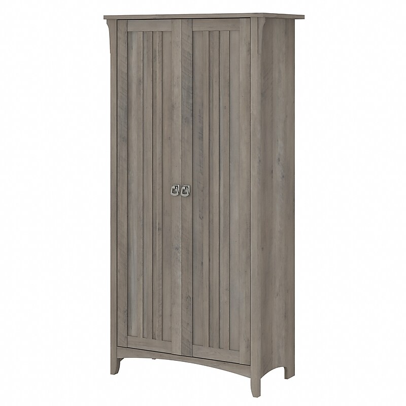 Bush Furniture Salinas 63" Tall Storage Cabinet with 4 Shelves, Driftwood Gray (SAS332DG-03) image 1