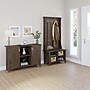 Bush Furniture Salinas 68" Storage Set with Hall Tree, Shoe Bench and Accent Cabinet with 5 Shelves, Ash Brown (SAL008ABR)~#|#~sp164751162_sc7