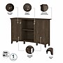 Bush Furniture Salinas 68" Storage Set with Hall Tree, Shoe Bench and Accent Cabinet with 5 Shelves, Ash Brown (SAL008ABR)~#|#~sp164751163_sc7